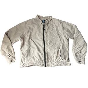 Kuhl Alf Canvas Khaki Full ZIp Jacket Size XL Womens Tan Lightweight